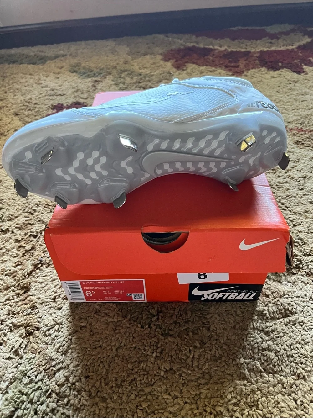 Nike Hyperdiamond 4 Elite Softball Cleats Size 8.5